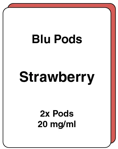 [SKU010] Strawberry Replacement Pods - 2 Pack, 20mg/ml