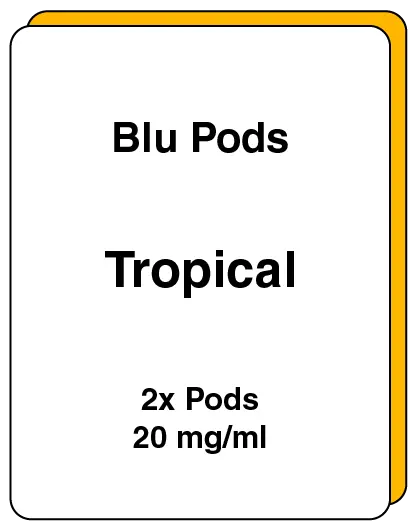 Tropical Replacement Pods - 2 Pack, 20mg/ml