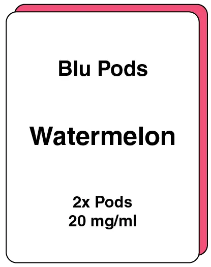 [SKU013] Watermelon Replacement Pods - 2 Pack, 20mg/ml